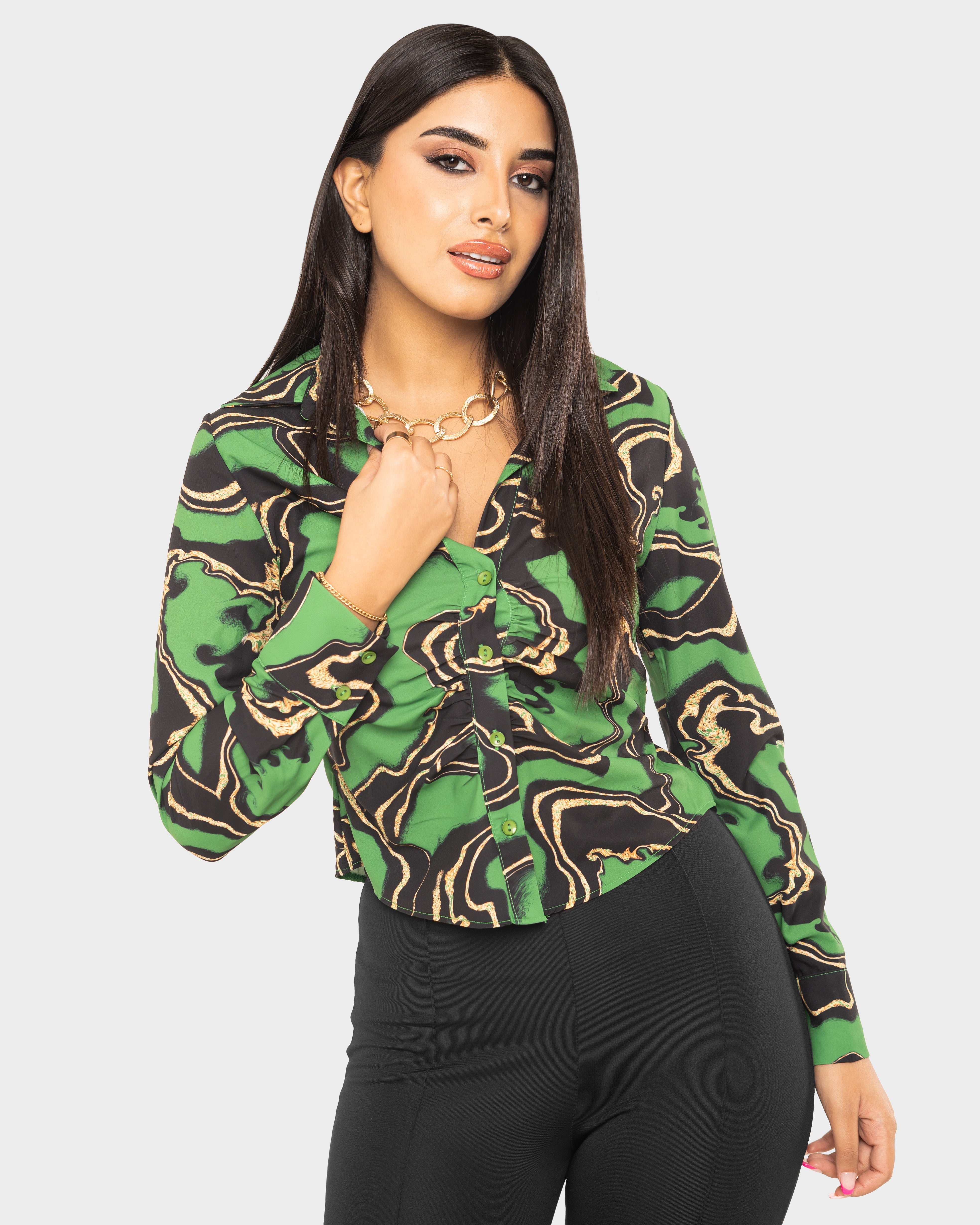 STYLE-Green-Camouflage Shirt